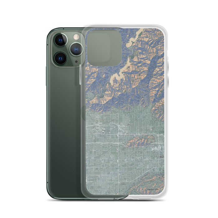 Custom Glendora California Map Phone Case in Afternoon