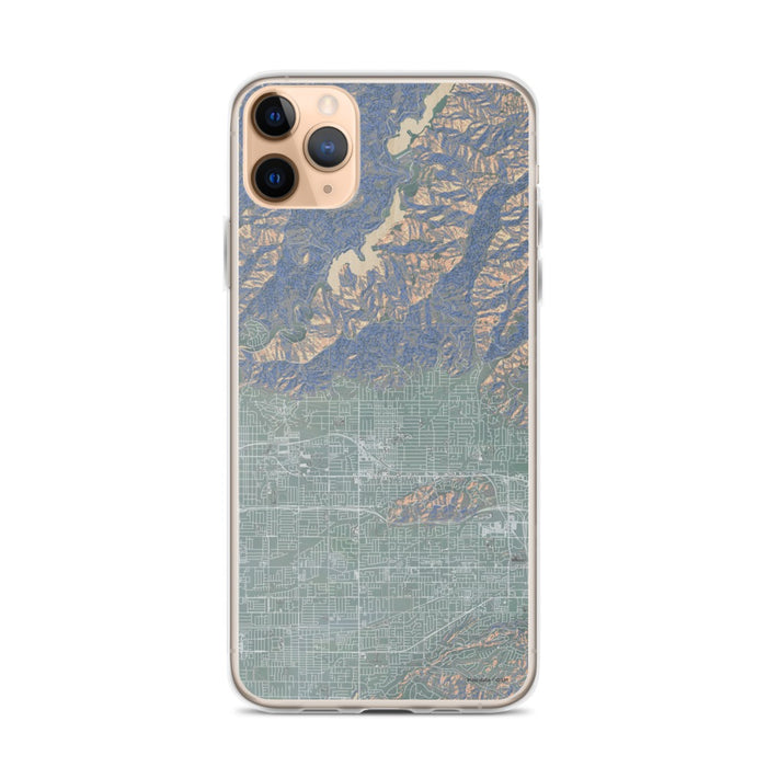 Custom iPhone 11 Pro Max Glendora California Map Phone Case in Afternoon