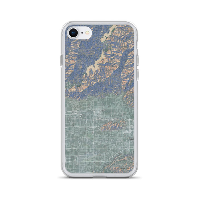 Custom iPhone SE Glendora California Map Phone Case in Afternoon