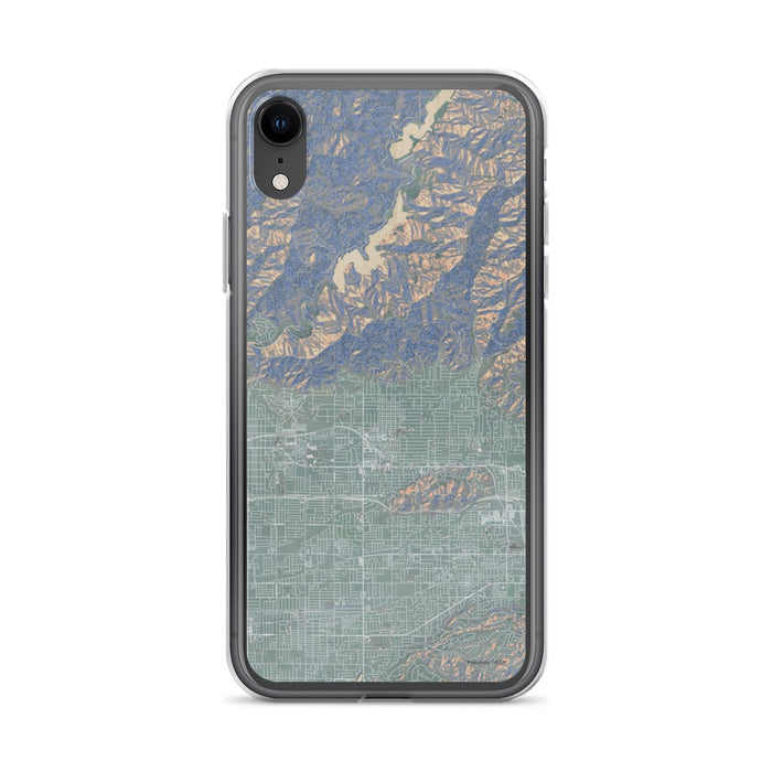 Custom iPhone XR Glendora California Map Phone Case in Afternoon