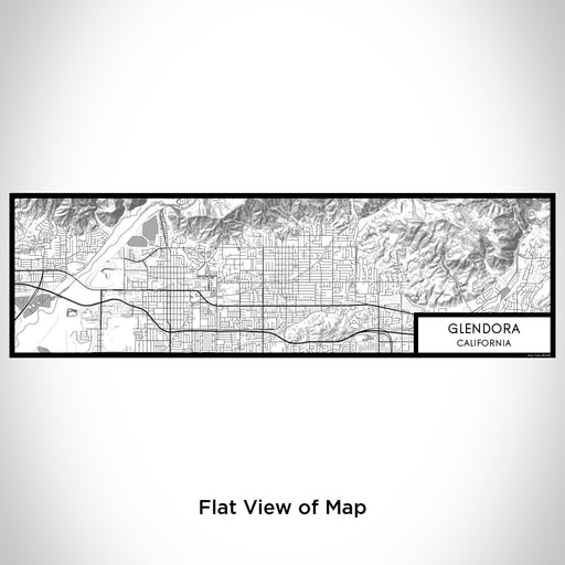 Flat View of Map Custom Glendora California Map Enamel Mug in Classic