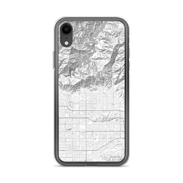 Custom iPhone XR Glendora California Map Phone Case in Classic