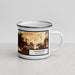 Right View Custom Glendora California Map Enamel Mug in Ember