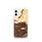 Custom iPhone 12 mini Glendora California Map Phone Case in Ember