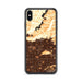 Custom iPhone XS Max Glendora California Map Phone Case in Ember