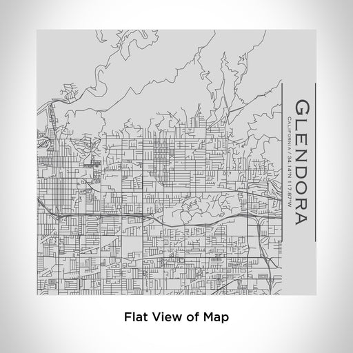 Rendered View of Glendora California Map Engraving on 17oz Stainless Steel Insulated Tumbler
