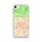 Custom iPhone SE Glendora California Map Phone Case in Watercolor