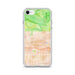 Custom iPhone SE Glendora California Map Phone Case in Watercolor