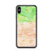 Custom iPhone XS Max Glendora California Map Phone Case in Watercolor