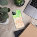 Custom Glendora California Map Phone Case in Watercolor on Table with Laptop and Plant