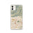 Custom iPhone 11 Glendora California Map Phone Case in Woodblock