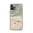 Custom iPhone 11 Pro Glendora California Map Phone Case in Woodblock
