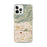 Custom iPhone 12 Pro Max Glendora California Map Phone Case in Woodblock