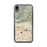 Custom iPhone XR Glendora California Map Phone Case in Woodblock