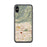 Custom iPhone X/XS Glendora California Map Phone Case in Woodblock