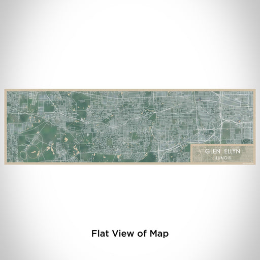 Flat View of Map Custom Glen Ellyn Illinois Map Enamel Mug in Afternoon