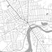 Glens Falls New York Map Print in Classic Style Zoomed In Close Up Showing Details