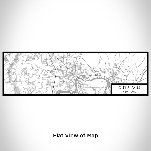 Flat View of Map Custom Glens Falls New York Map Enamel Mug in Classic