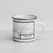 Right View Custom Glens Falls New York Map Enamel Mug in Classic