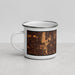 Left View Custom Glenview Illinois Map Enamel Mug in Ember