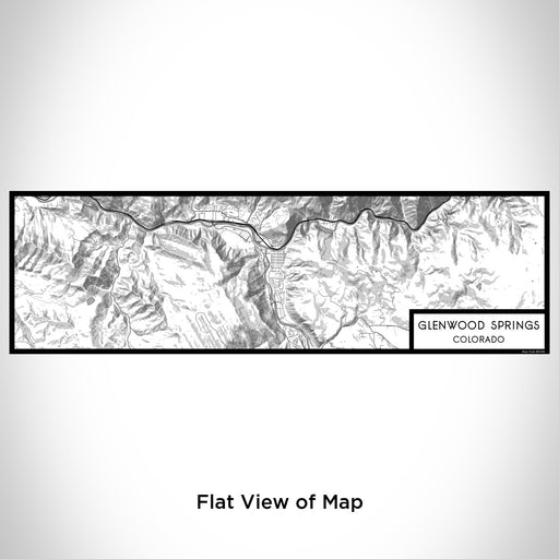 Flat View of Map Custom Glenwood Springs Colorado Map Enamel Mug in Classic