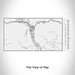 Rendered View of Glenwood Springs Colorado Map Engraving on 17oz Stainless Steel Insulated Cola Bottle in White