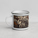 Left View Custom Glenwood Springs Colorado Map Enamel Mug in Ember