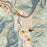 Glenwood Springs Colorado Map Print in Woodblock Style Zoomed In Close Up Showing Details
