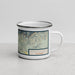 Right View Custom Glenwood Springs Colorado Map Enamel Mug in Woodblock