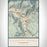 Glenwood Springs Colorado Map Print Portrait Orientation in Woodblock Style With Shaded Background
