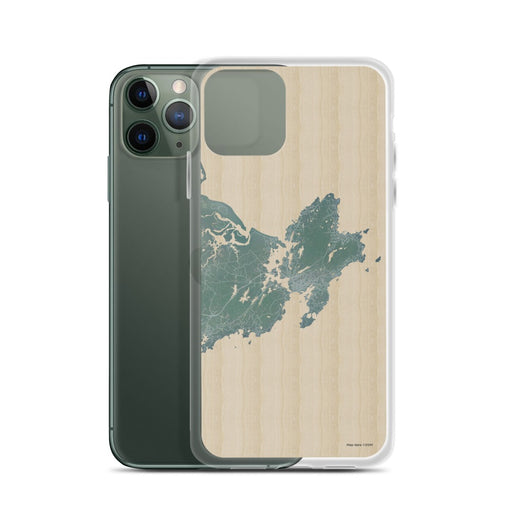 Custom Gloucester Massachusetts Map Phone Case in Afternoon