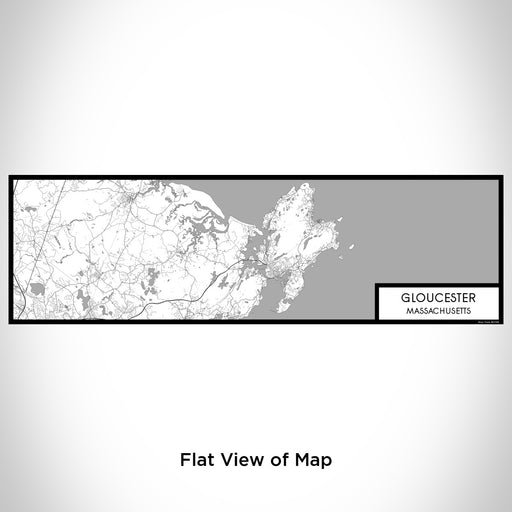 Flat View of Map Custom Gloucester Massachusetts Map Enamel Mug in Classic