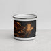 Front View Custom Gloucester Massachusetts Map Enamel Mug in Ember