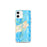 Custom iPhone 12 mini Gloucester Massachusetts Map Phone Case in Watercolor