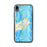 Custom iPhone XR Gloucester Massachusetts Map Phone Case in Watercolor