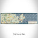 Flat View of Map Custom Gloucester Massachusetts Map Enamel Mug in Woodblock