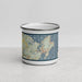 Front View Custom Gloucester Massachusetts Map Enamel Mug in Woodblock