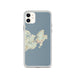 Custom iPhone 11 Gloucester Massachusetts Map Phone Case in Woodblock