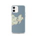 Custom iPhone 12 Gloucester Massachusetts Map Phone Case in Woodblock