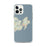 Custom iPhone 12 Pro Max Gloucester Massachusetts Map Phone Case in Woodblock