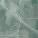 Godley Texas Map Print in Afternoon Style Zoomed In Close Up Showing Details
