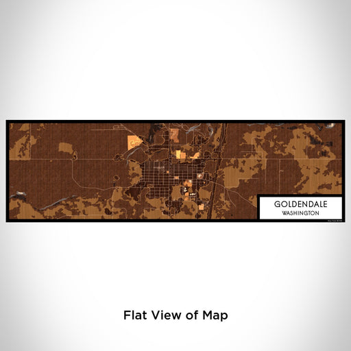 Flat View of Map Custom Goldendale Washington Map Enamel Mug in Ember