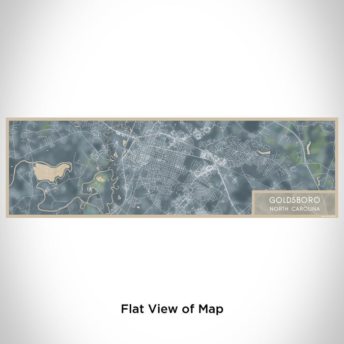 Flat View of Map Custom Goldsboro North Carolina Map Enamel Mug in Afternoon