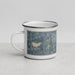 Left View Custom Goldsboro North Carolina Map Enamel Mug in Afternoon