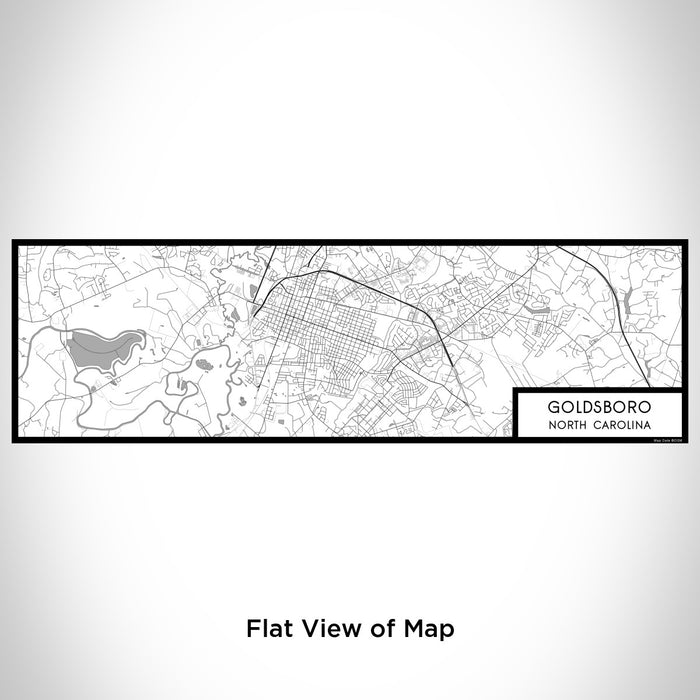 Flat View of Map Custom Goldsboro North Carolina Map Enamel Mug in Classic