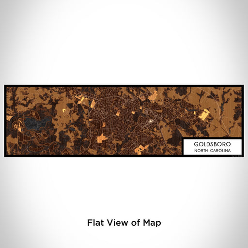 Flat View of Map Custom Goldsboro North Carolina Map Enamel Mug in Ember