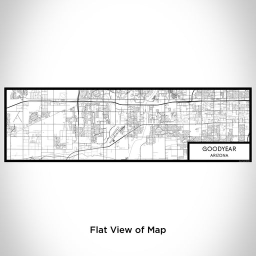 Flat View of Map Custom Goodyear Arizona Map Enamel Mug in Classic