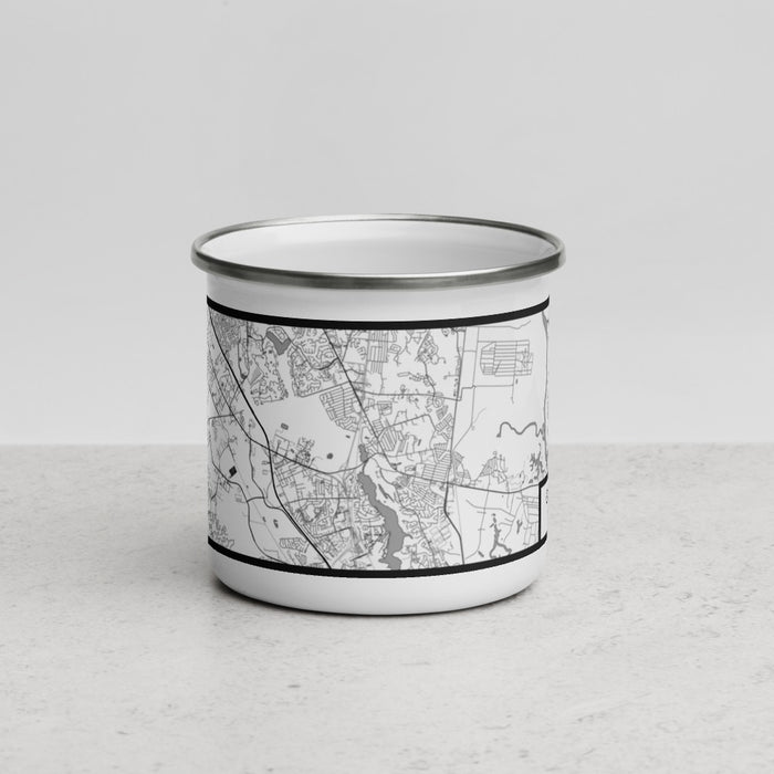 Front View Custom Goose Creek South Carolina Map Enamel Mug in Classic