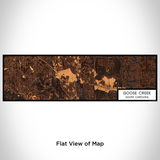 Flat View of Map Custom Goose Creek South Carolina Map Enamel Mug in Ember