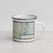 Right View Custom Goose Creek South Carolina Map Enamel Mug in Woodblock